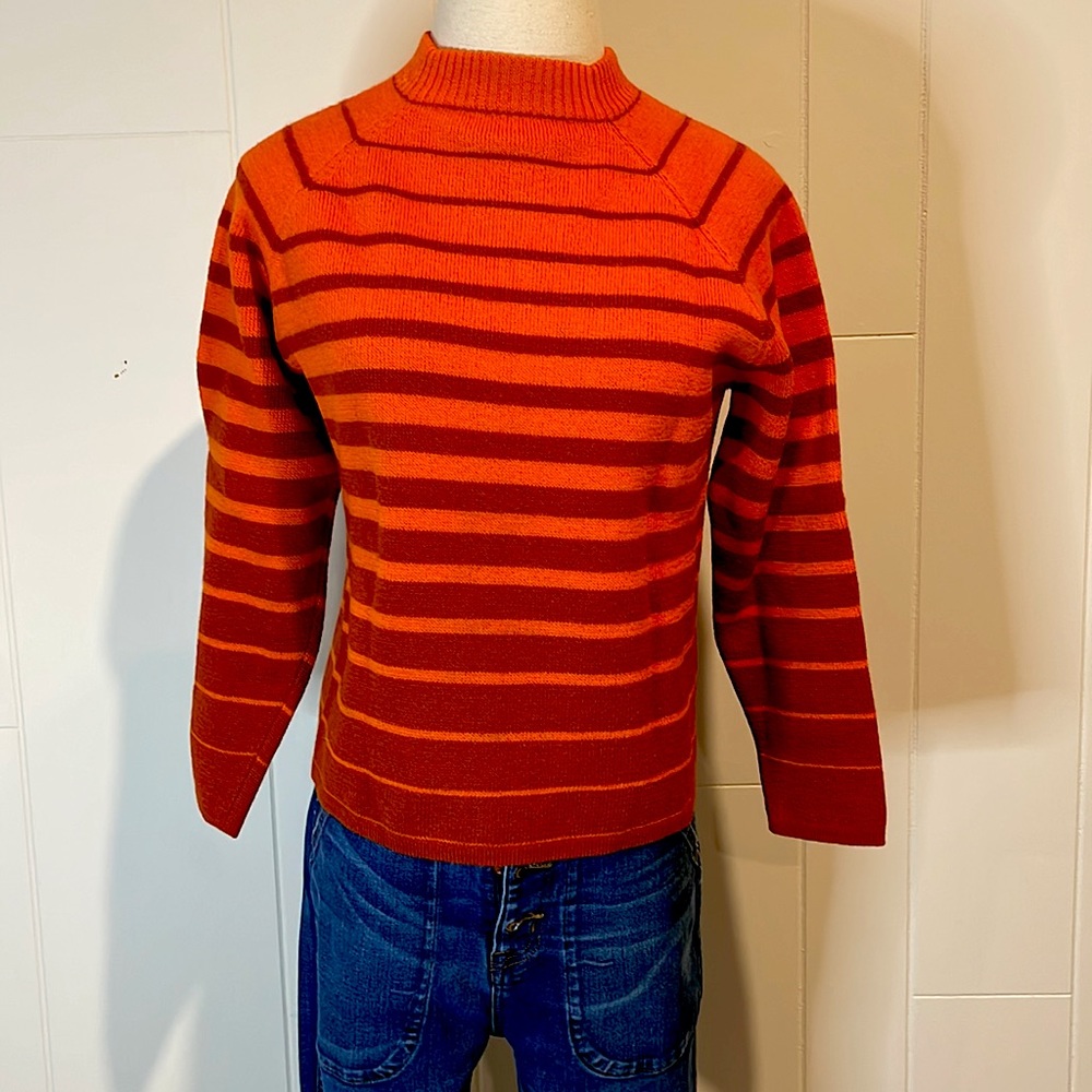 1960s Vintage Striped Wool Sweater